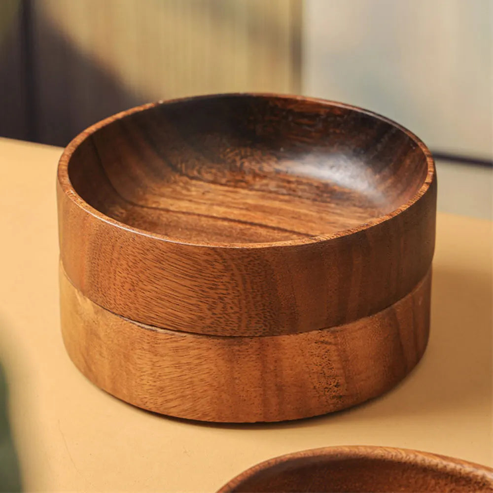 Stylish Wooden Square Plate: Ideal for Desserts, Salads & Appetizers
