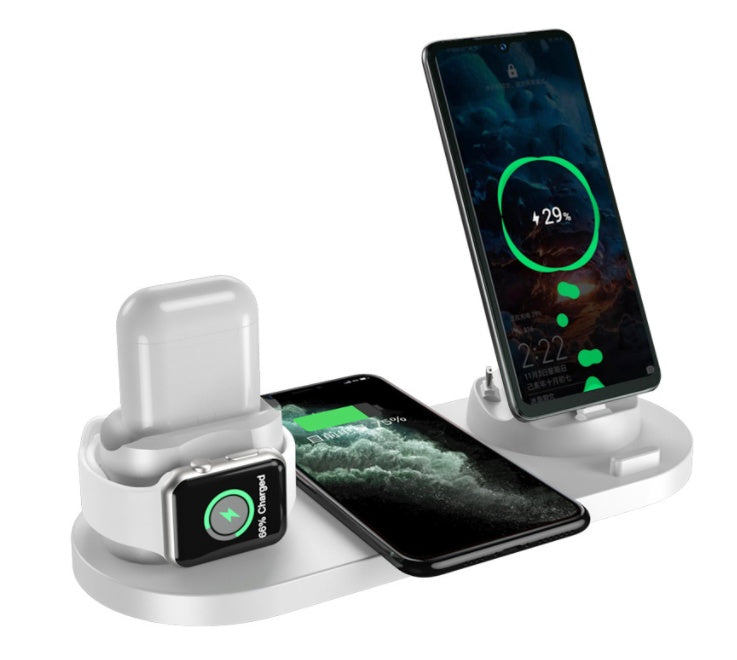 6-in-1 Kabelloses Ladegerät | Schnelle Ladestation für iPhone & Watch NOOR08