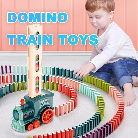 Dieses elektrische Zug-Spielzeug, das Domino-Blöcke automatisch entlädt, regt die Fantasie und Kreativität von Kindern an. Es fördert ihre Konzentration und Feinmotorik. Ein besonderes Geschenk für die ganze Familie.