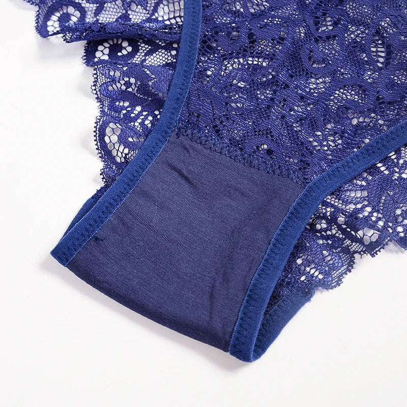 3er-Pack Damen-Panties, Spitze, Transparent, Sexy Lingerie NOOR08
