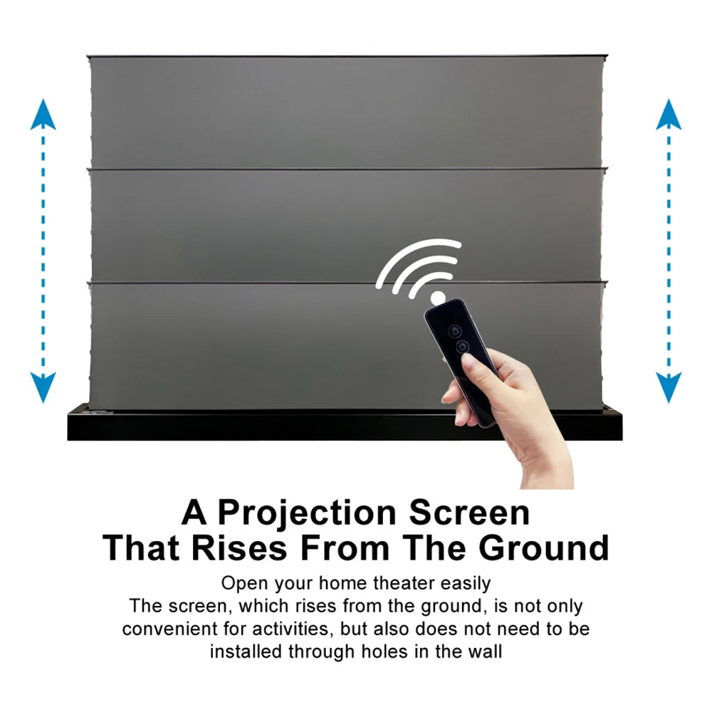 VIVIDSTORM vividstorm 100 inches S electric Floor Screen ALR obsidian 08 projector film screen projector 4k fold screen NOOR08