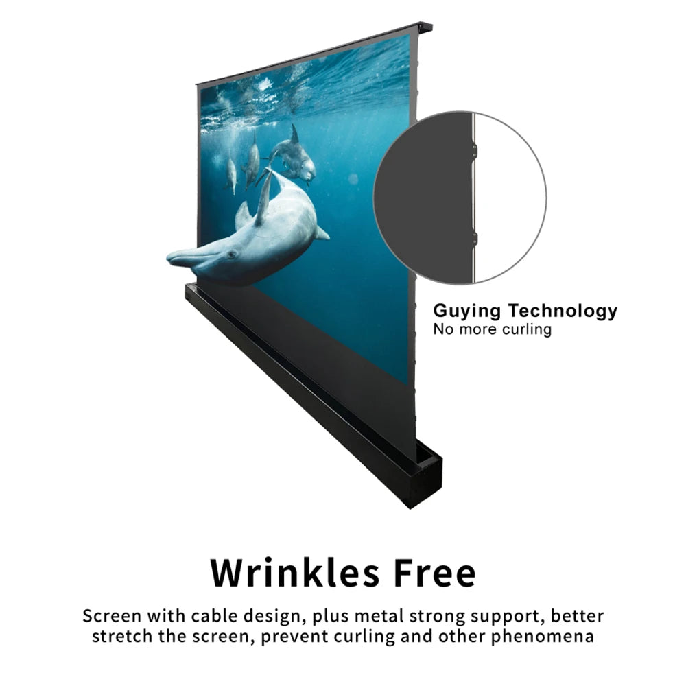 VIVIDSTORM vividstorm 100 inches S electric Floor Screen ALR obsidian 08 projector film screen projector 4k fold screen NOOR08