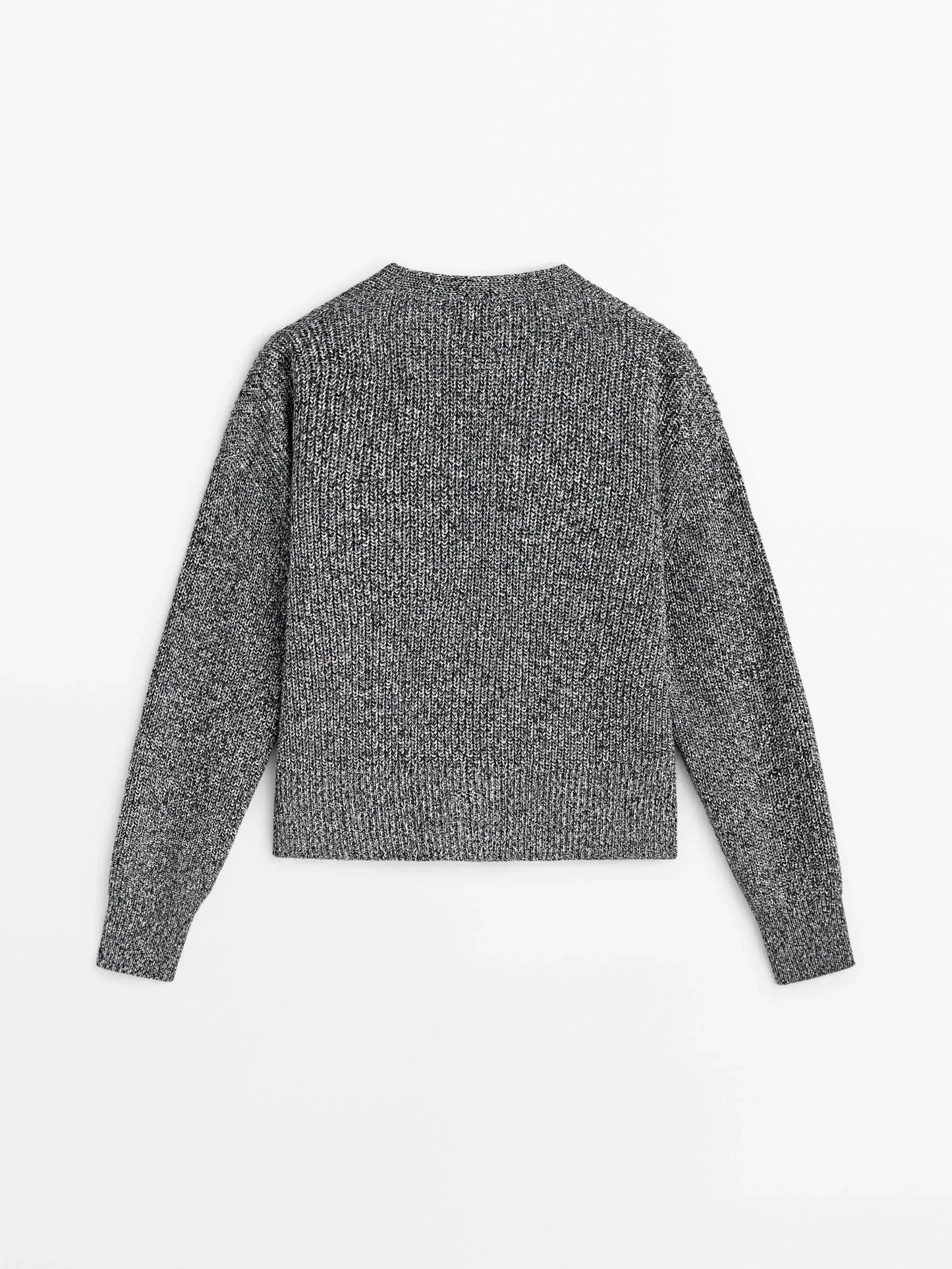 Massidutti 2025: Kurzstrickjacke im Zweifarb-Design NOOR08
