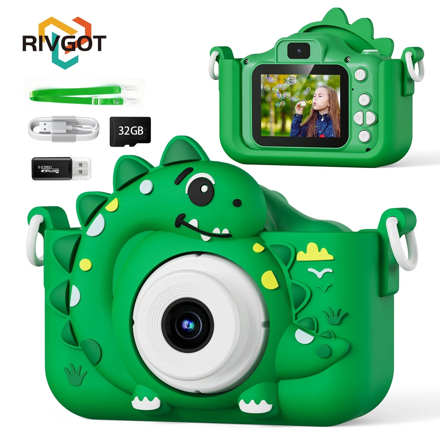 Kinderkamera 1080P HD – Digitale Spielzeugkamera mit 32GB Speicher NOOR08
