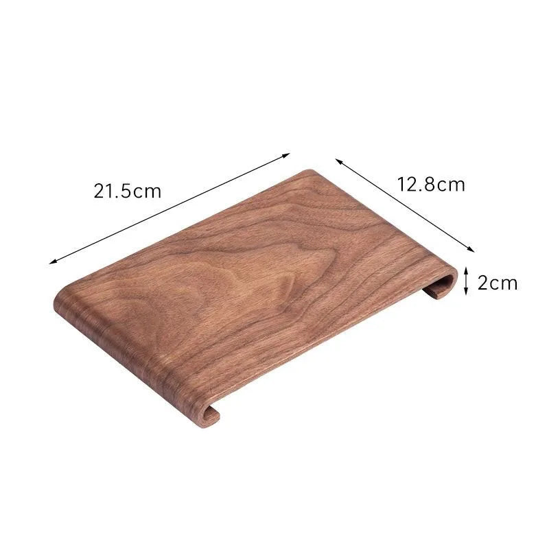 Japanisches Holztablett | Elegante Servierplatte aus Walnuss NOOR08