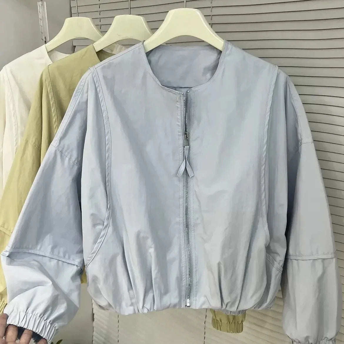 Koreanische, kurze Trenchcoat-Jacke, locker, Frühling/Herbst NOOR08
