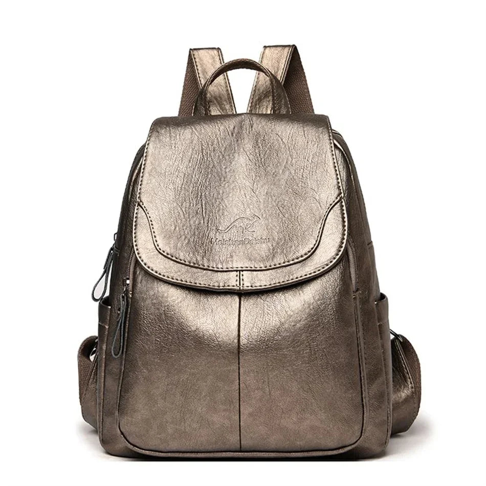 Großer Rucksack, Reise-Rucksäcke, Leder, für Damen NOOR08