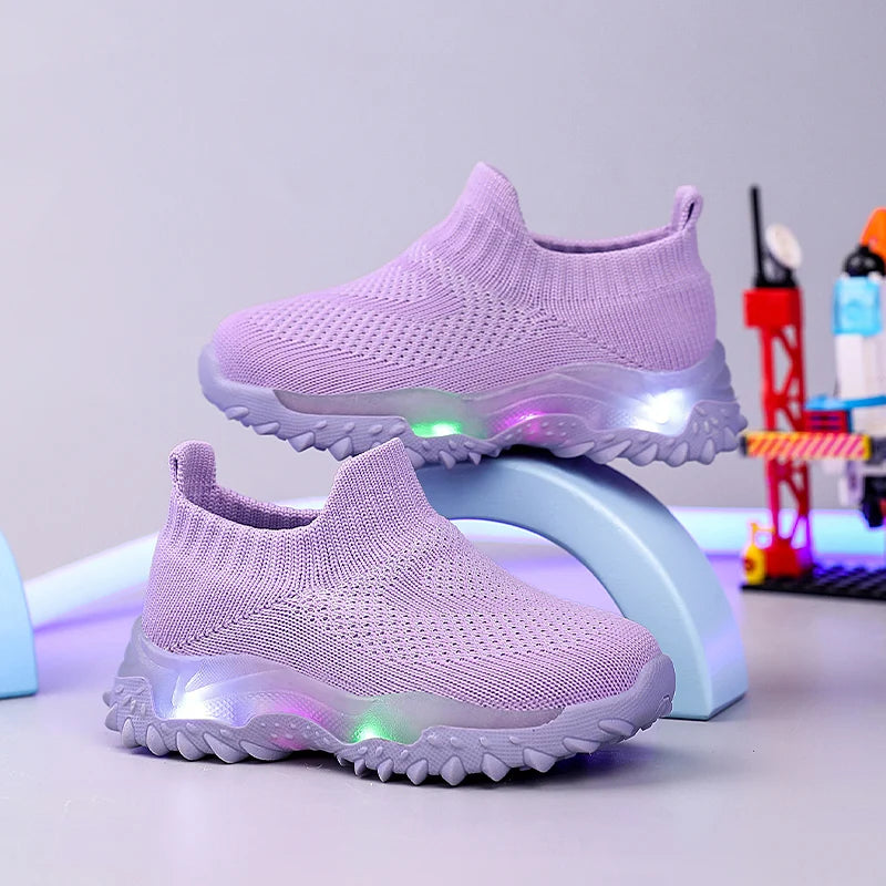Leucht-Sneaker für Kinder | Atmungsaktive LED-Schuhe NOOR08