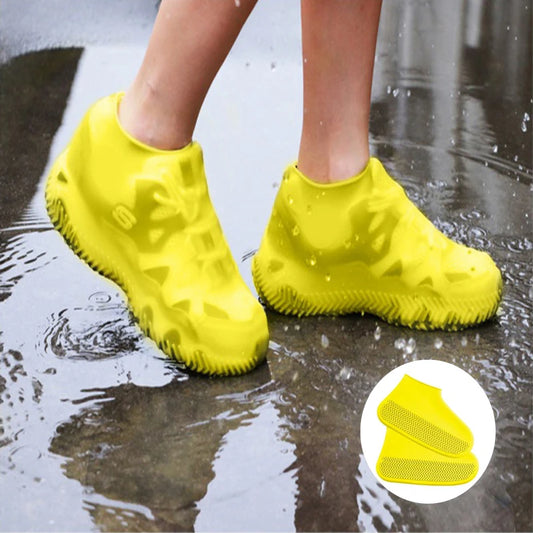 Hoch elastische, wasserdichte Silikon-Schuhüberzieher. Rutschfest, verschleißfest und wiederverwendbar – ideal für Outdoor & Regentage.

