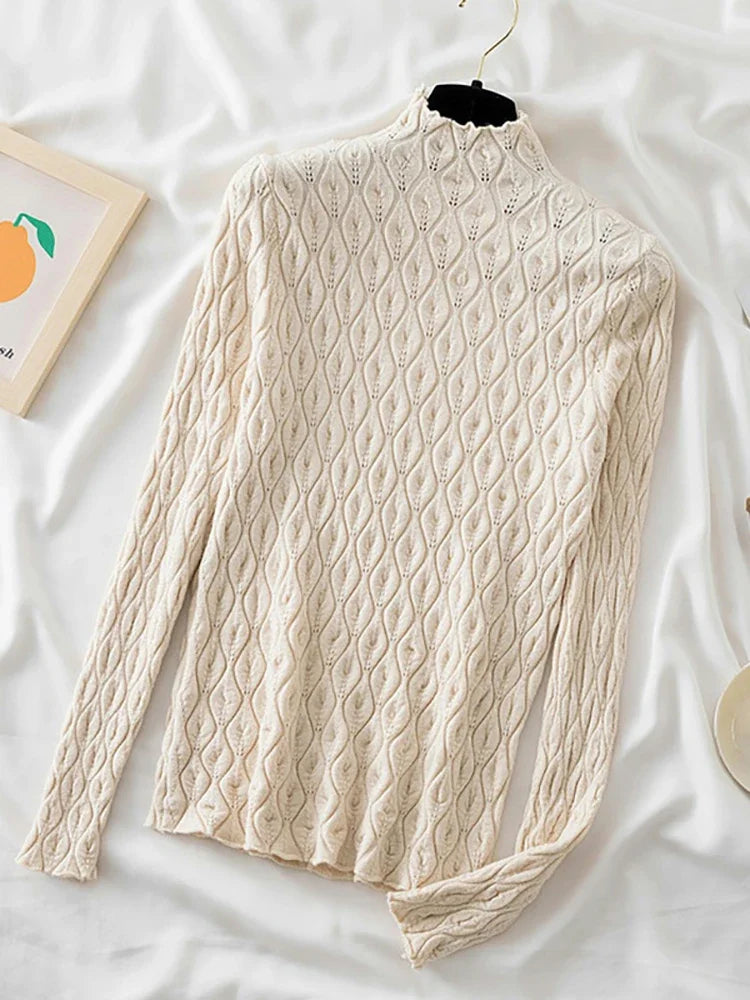 AOSSVIAO 2025: Warmer Rollkragenpullover für Damen NOOR08