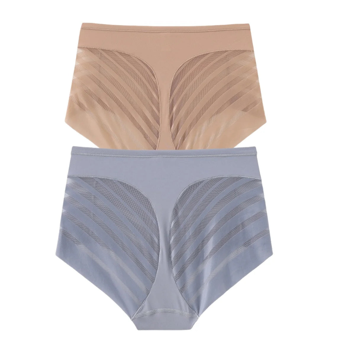 2er-Set: Eis-Seiden-Slip, Damen-Shapewear, hohe Taille NOOR08