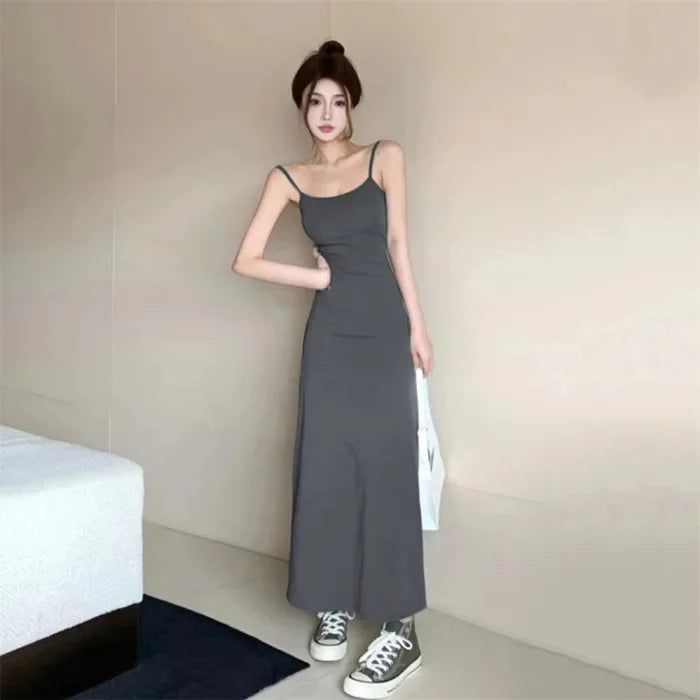 Sommerliches, elastisches Tank-Kleid für Damen, schulterfrei NOOR08