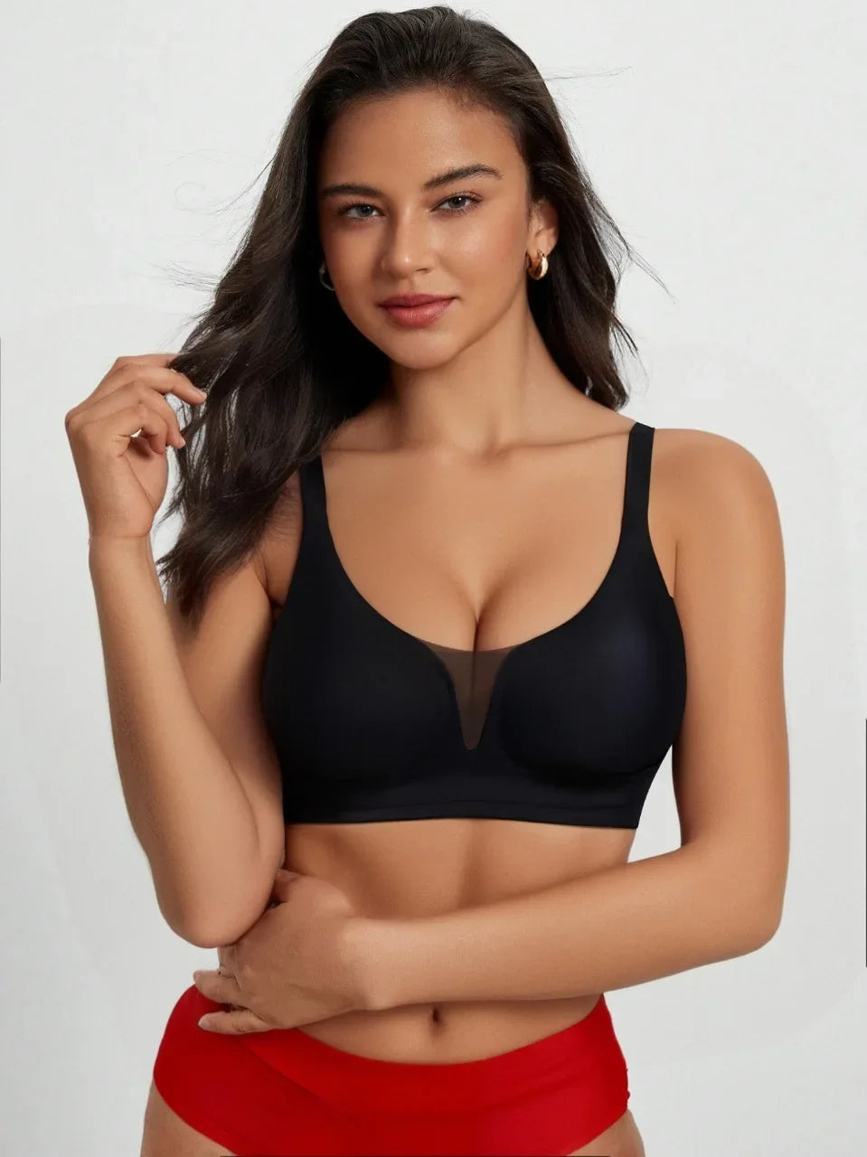 Nahtloser BH, Push-up, Einteiler, Übergrößen S-XL NOOR08