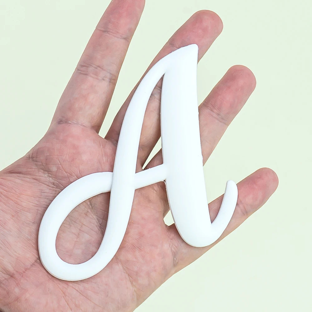 Weißer römischer Alphabet-Charm für Strandtaschen-Accessoires NOOR08