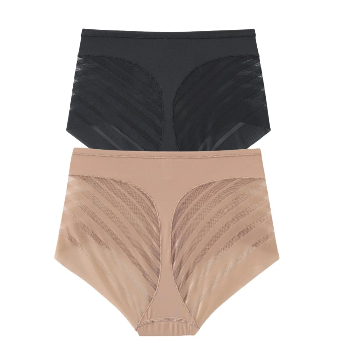 2er-Set: Eis-Seiden-Slip, Damen-Shapewear, hohe Taille NOOR08