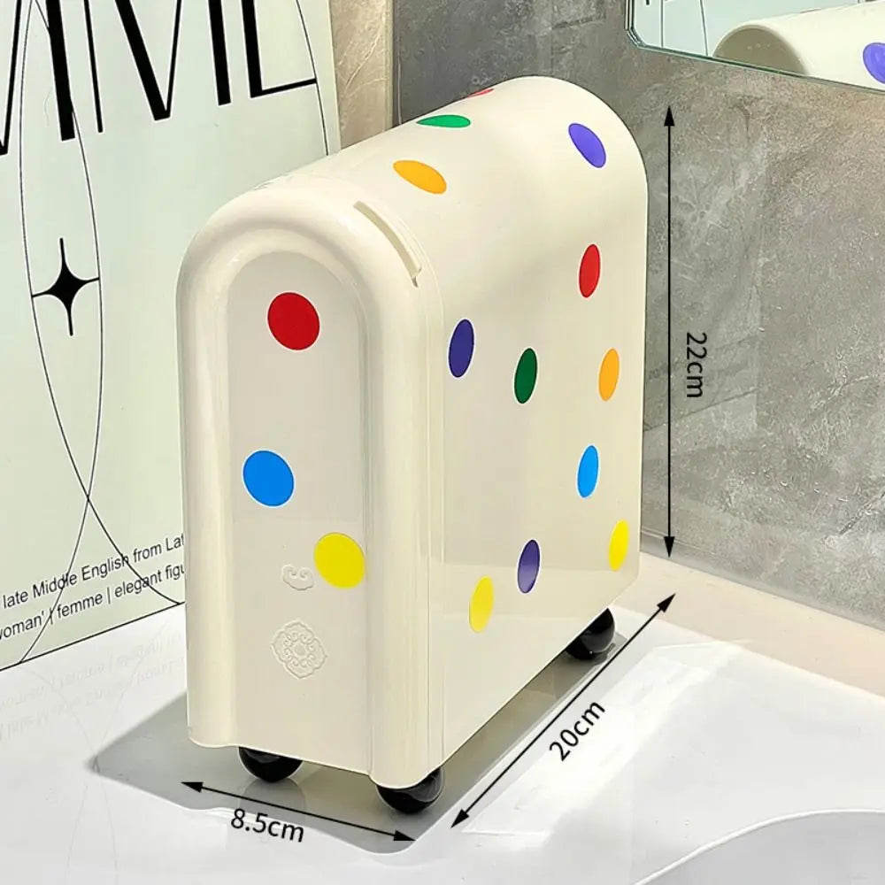 3-lagige Kosmetik-Aufbewahrungsbox – Staubdichter Organizer | INS Stil Platzsparender Behälter für Masken & Kleinigkeiten