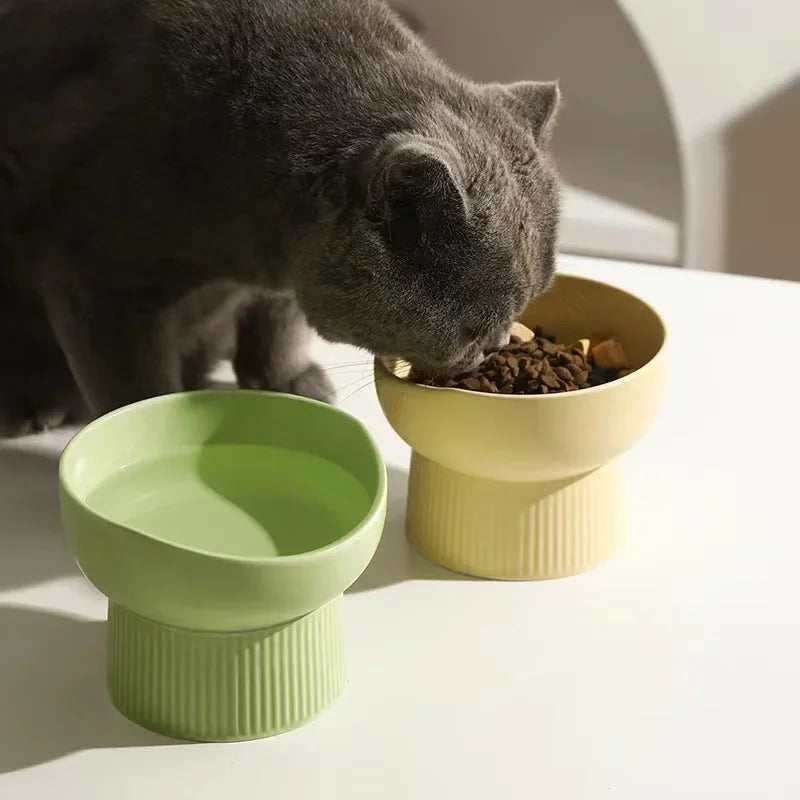 Nordischer Keramik Futter- & Wassernapf – Erhöhter Katzennapf NOOR08