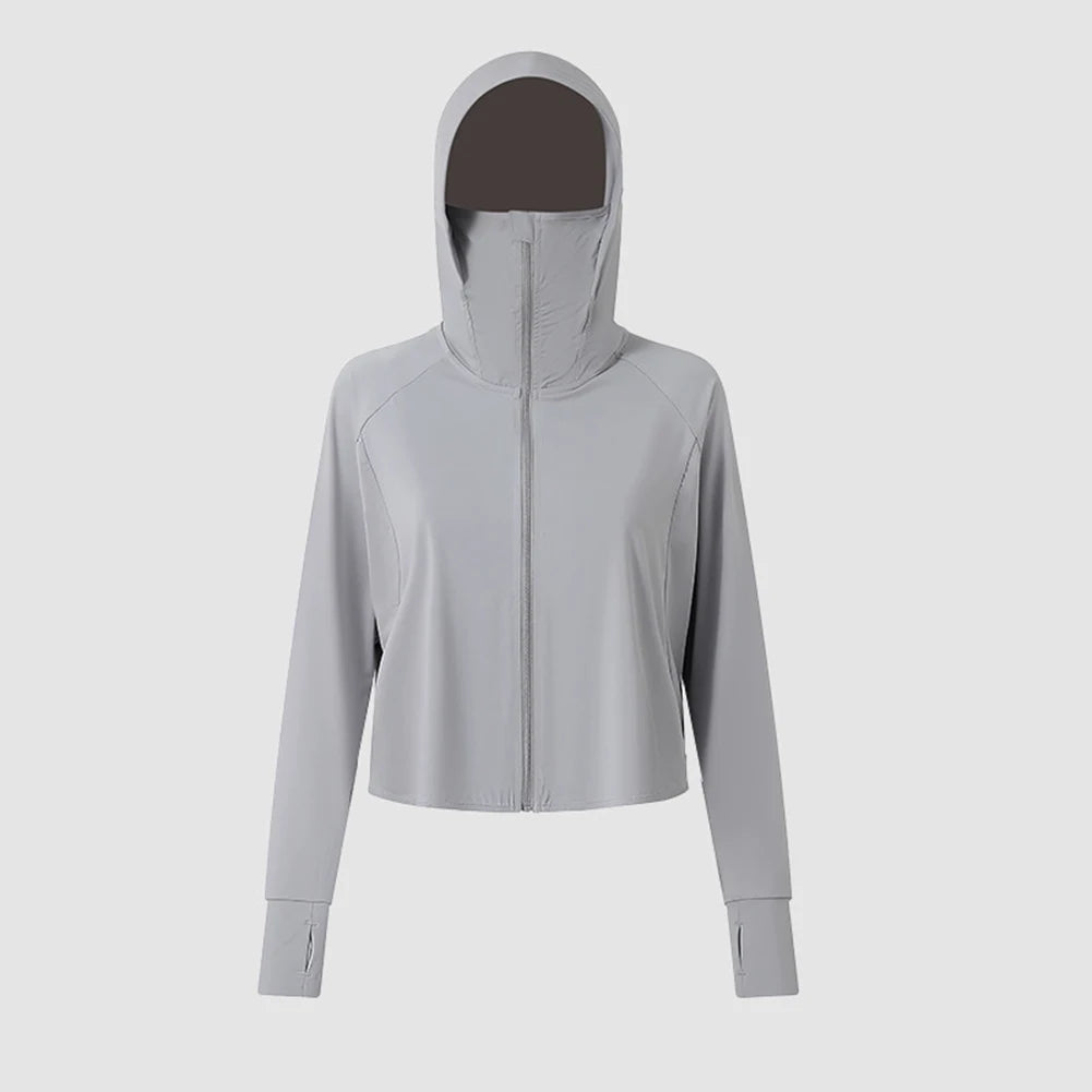 Lässiges Langarmshirt Dunkelgrau – Eisseide Sonnenschutz T-Shirt für den Frühling NOOR08