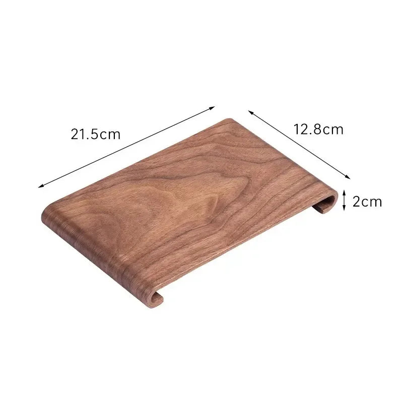 Japanisches Holztablett | Elegante Servierplatte aus Walnuss NOOR08