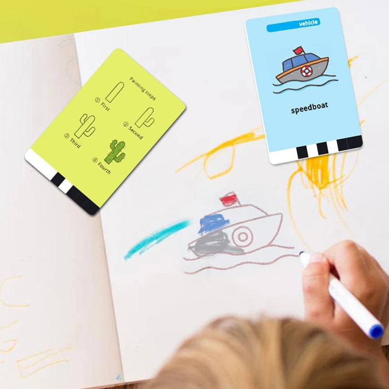 Interaktiver Zeichenroboter für Kinder mit 100 Karten NOOR08