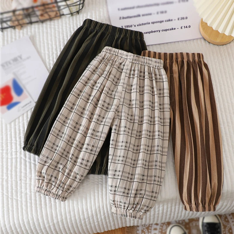 Neue Kinder-Sporthose, Frühling, koreanische Edition, gestreift NOOR08