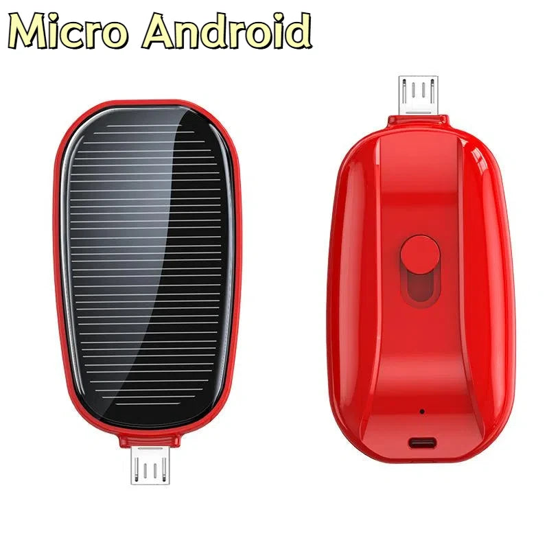 Solar Mini Powerbank Schlüsselanhänger, 1200mAh NOOR08