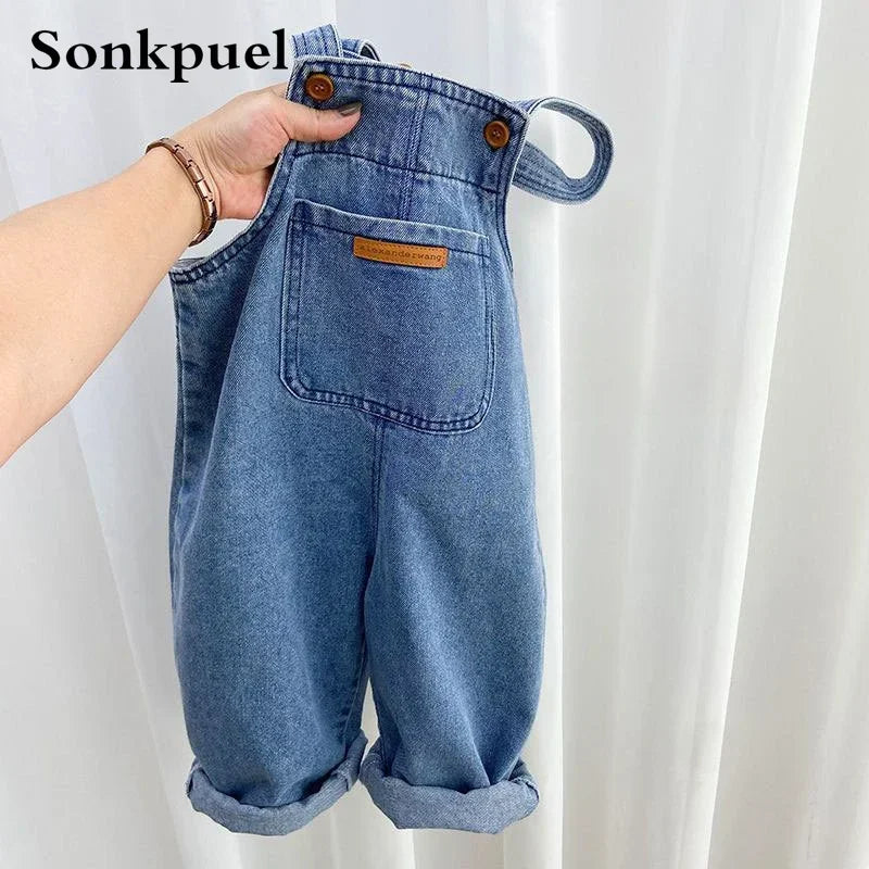 Kinder-Latzhose, Jungen-Hose, neue Baby-Jeans, Frühling & Herbst NOOR08