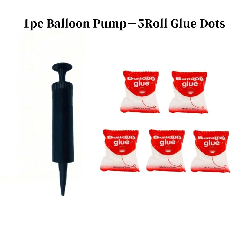 1/3/5er Pack Ballonpumpe & Klebepunkte – Manuelle Luftpumpe für Hochzeit & Geburtstag Party Deko