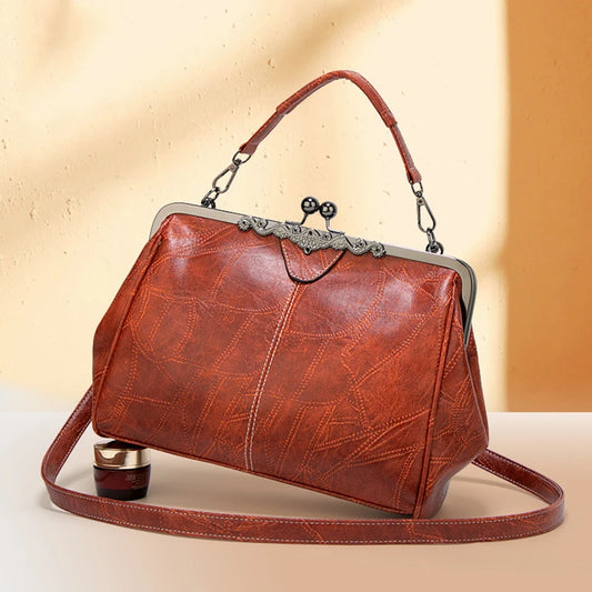 Elegante Damen Lederhandtasche mit Schulter- & Crossbody-Funktion. Hochwertig, stilvoll und perfekt für Shopping oder Business.


