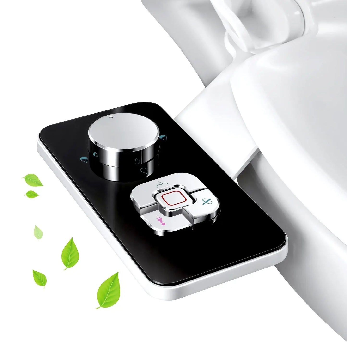 Bidet-Aufsatz mit Doppeldüse | Selbstreinigend für Hygiene