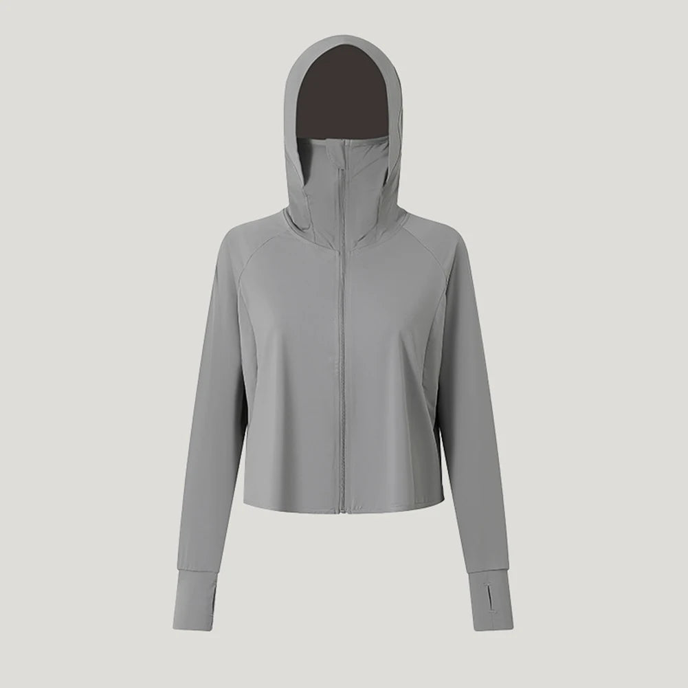Lässiges Langarmshirt Dunkelgrau – Eisseide Sonnenschutz T-Shirt für den Frühling NOOR08
