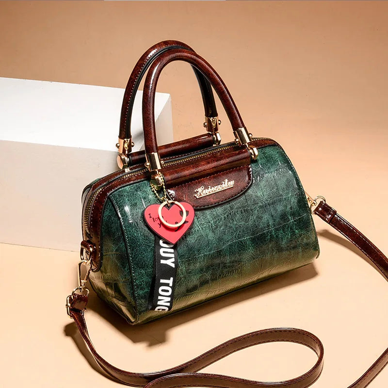 Luxus Damen Handtasche | Krokodil PU Leder Tote & Schultertasche NOOR08
