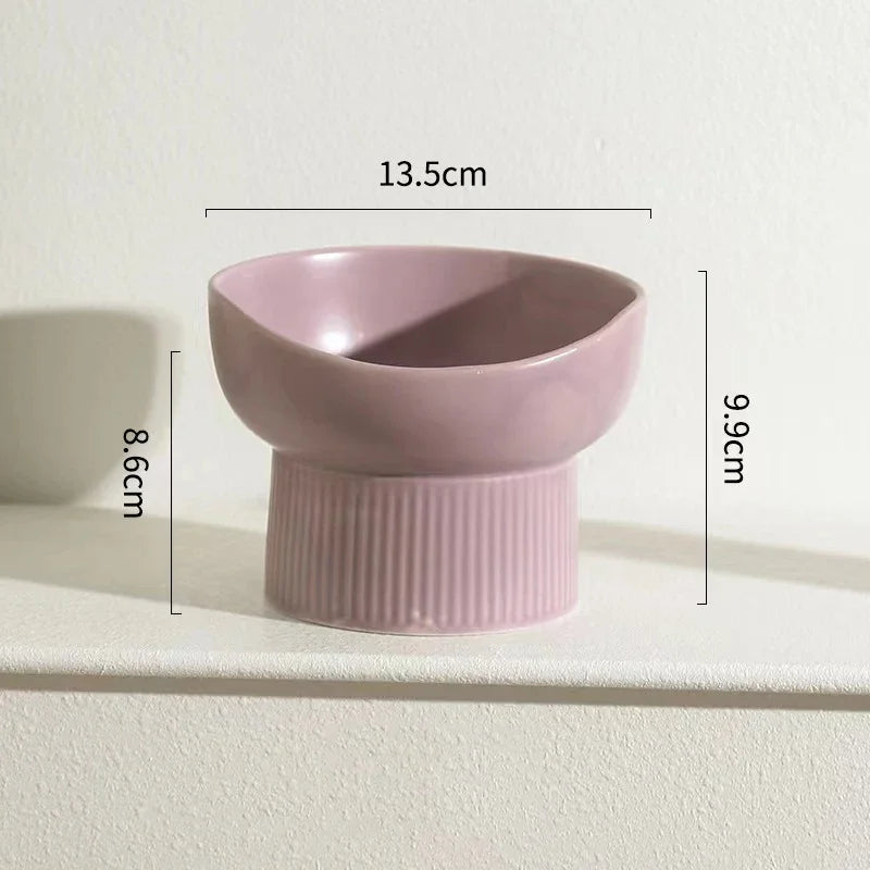 Nordischer Keramik Futter- & Wassernapf – Erhöhter Katzennapf NOOR08