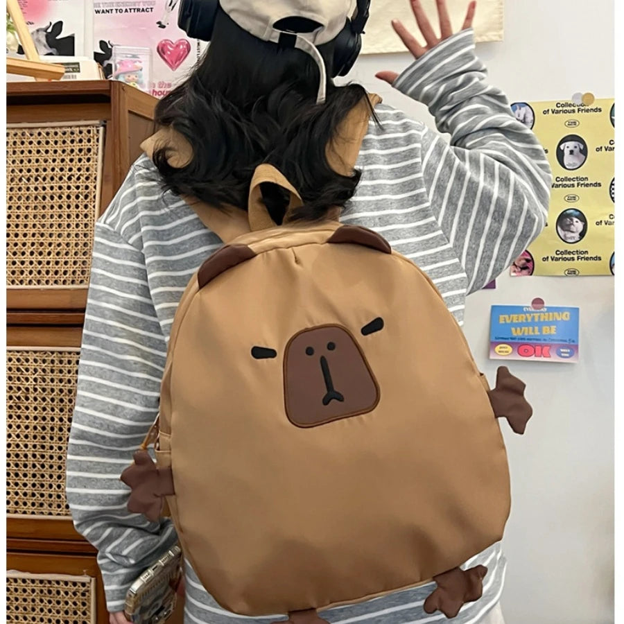 Kawaii Capybara Rucksack Kinder Laptop Schultasche NOOR08