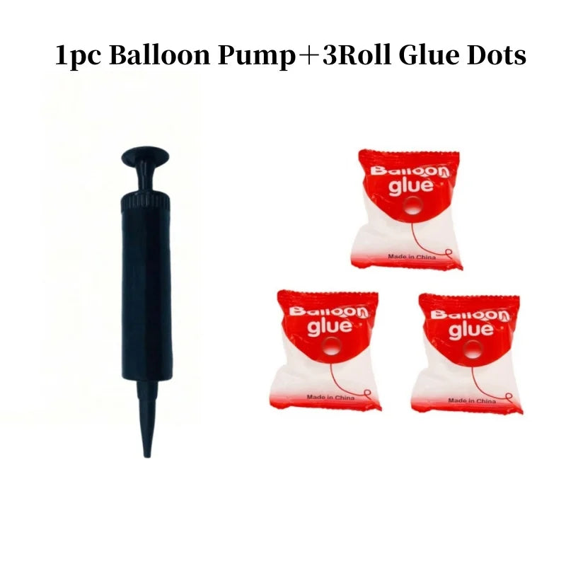 1/3/5er Pack Ballonpumpe & Klebepunkte – Manuelle Luftpumpe für Hochzeit & Geburtstag Party Deko