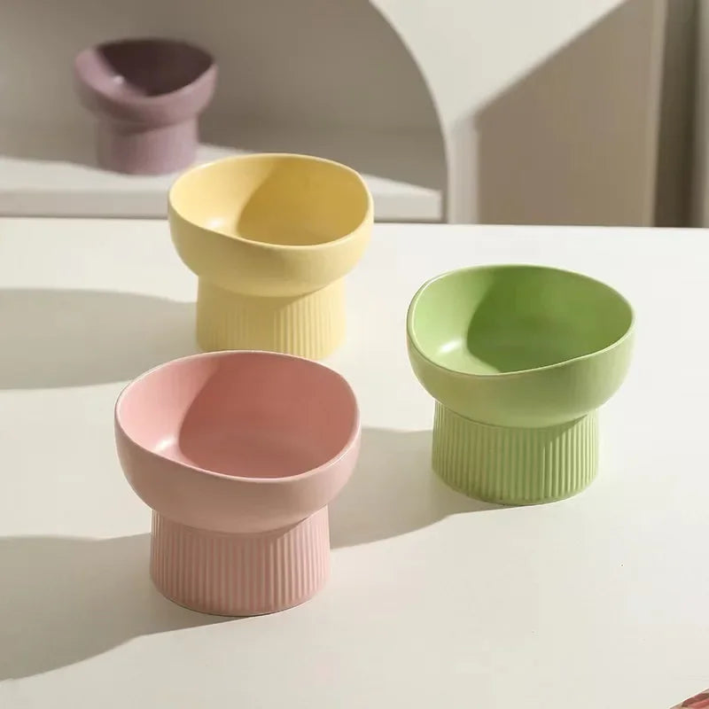 Nordischer Keramik Futter- & Wassernapf – Erhöhter Katzennapf NOOR08