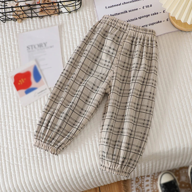 Neue Kinder-Sporthose, Frühling, koreanische Edition, gestreift NOOR08