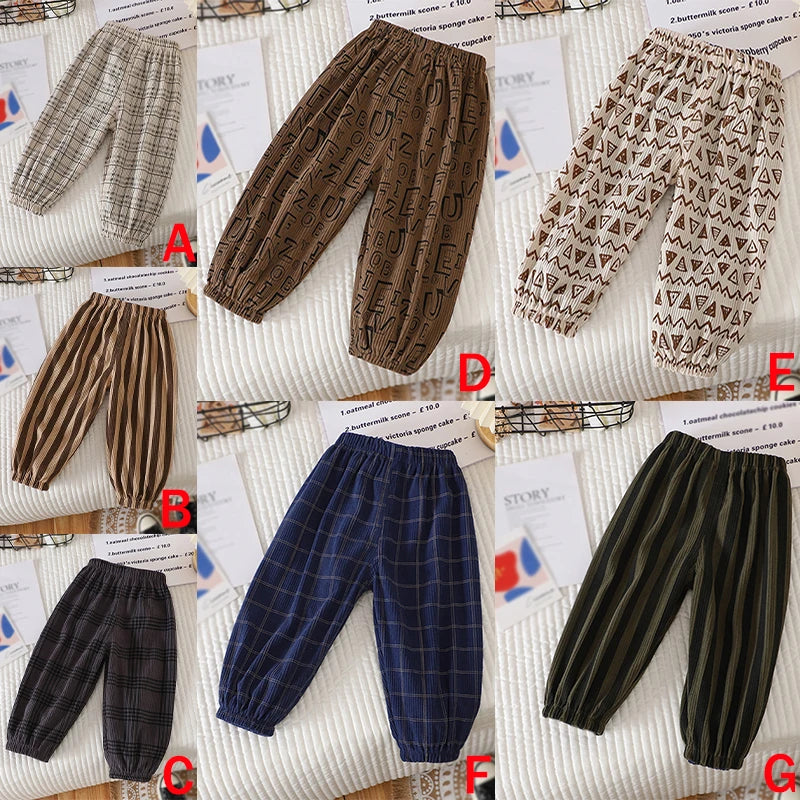 Neue Kinder-Sporthose, Frühling, koreanische Edition, gestreift NOOR08