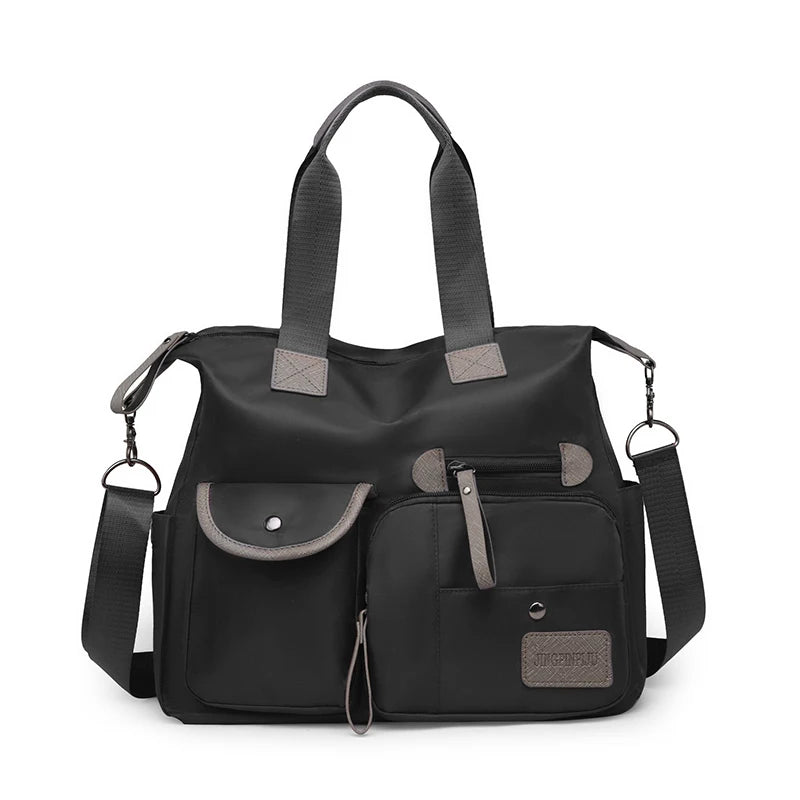 Damen Nylon Tote Bag | Wasserdicht & Groß | Schulter & Umhängetasche NOOR08