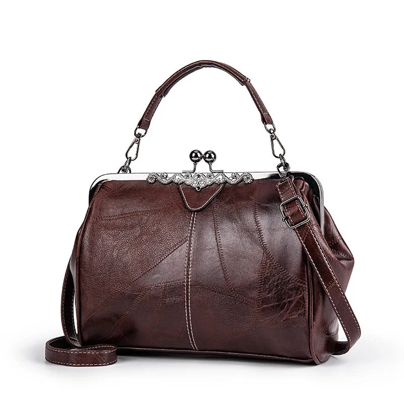 Damen Luxus Leder Umhängetasche | Modische Schulter & Tote Bag NOOR08