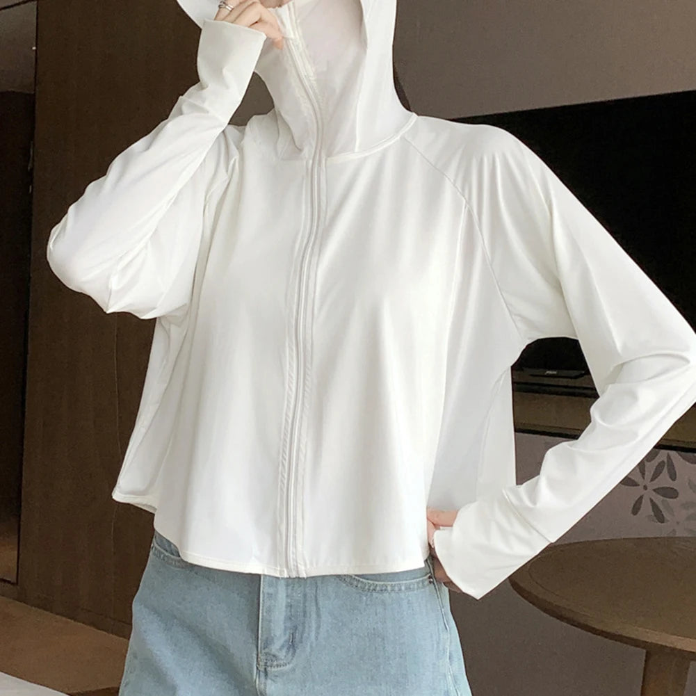 Lässiges Langarmshirt Dunkelgrau – Eisseide Sonnenschutz T-Shirt für den Frühling NOOR08