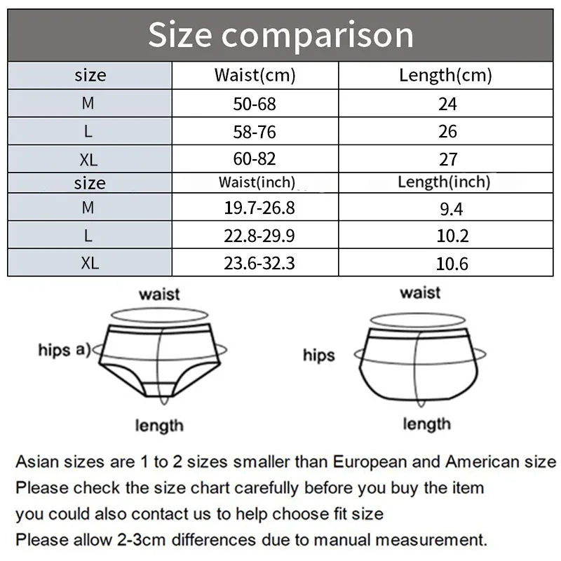 Damen-Slips, Baumwolle, Hohe Taille, Bequem, Sexy, Dünn NOOR08