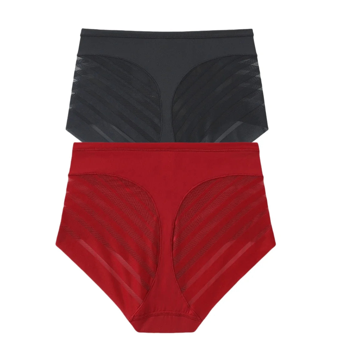 2er-Set: Eis-Seiden-Slip, Damen-Shapewear, hohe Taille NOOR08