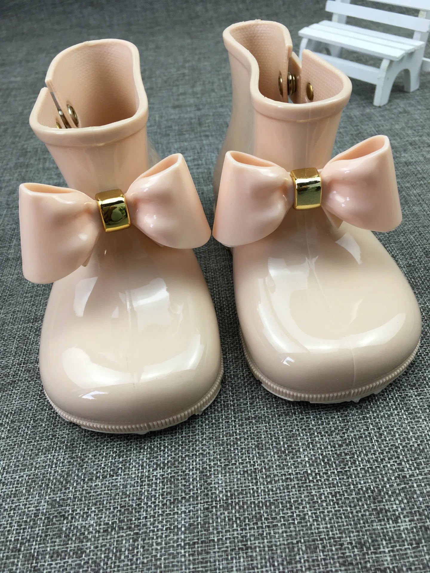 Mädchen Regenstiefel 2025 – Süße PVC-Stiefel mit Schleife NOOR08