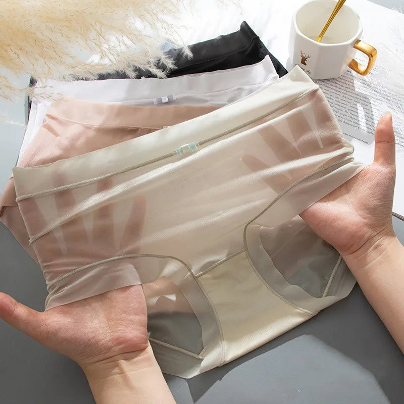 Damen-Panties, nahtlos, Eisseide, schnelltrocknend, dünn NOOR08
