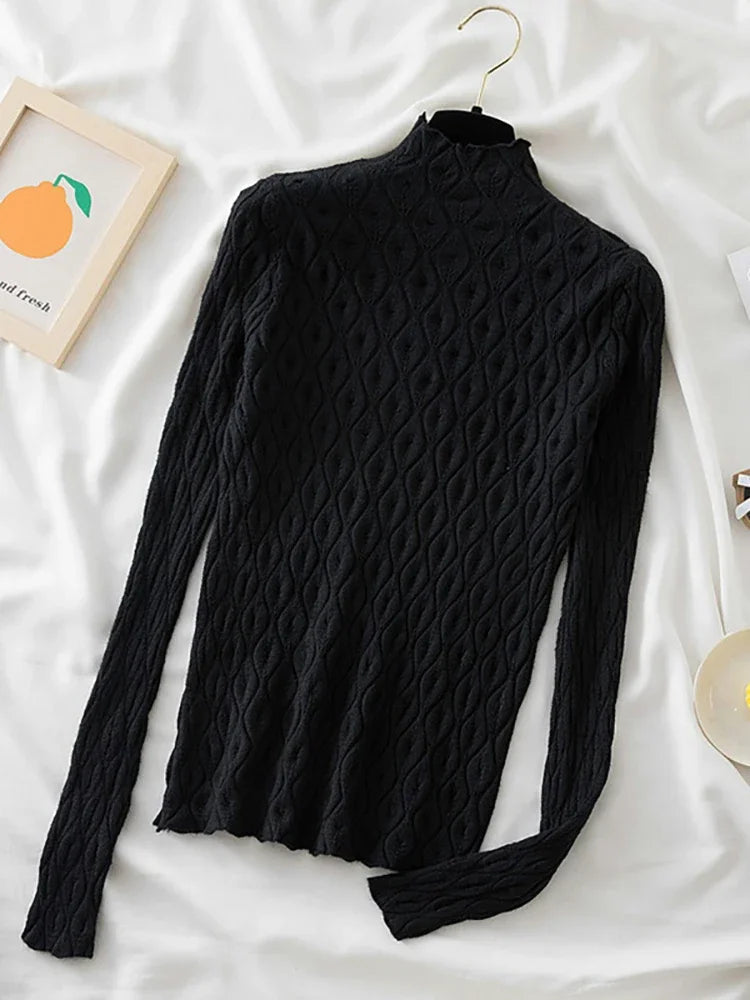 AOSSVIAO 2025: Warmer Rollkragenpullover für Damen NOOR08