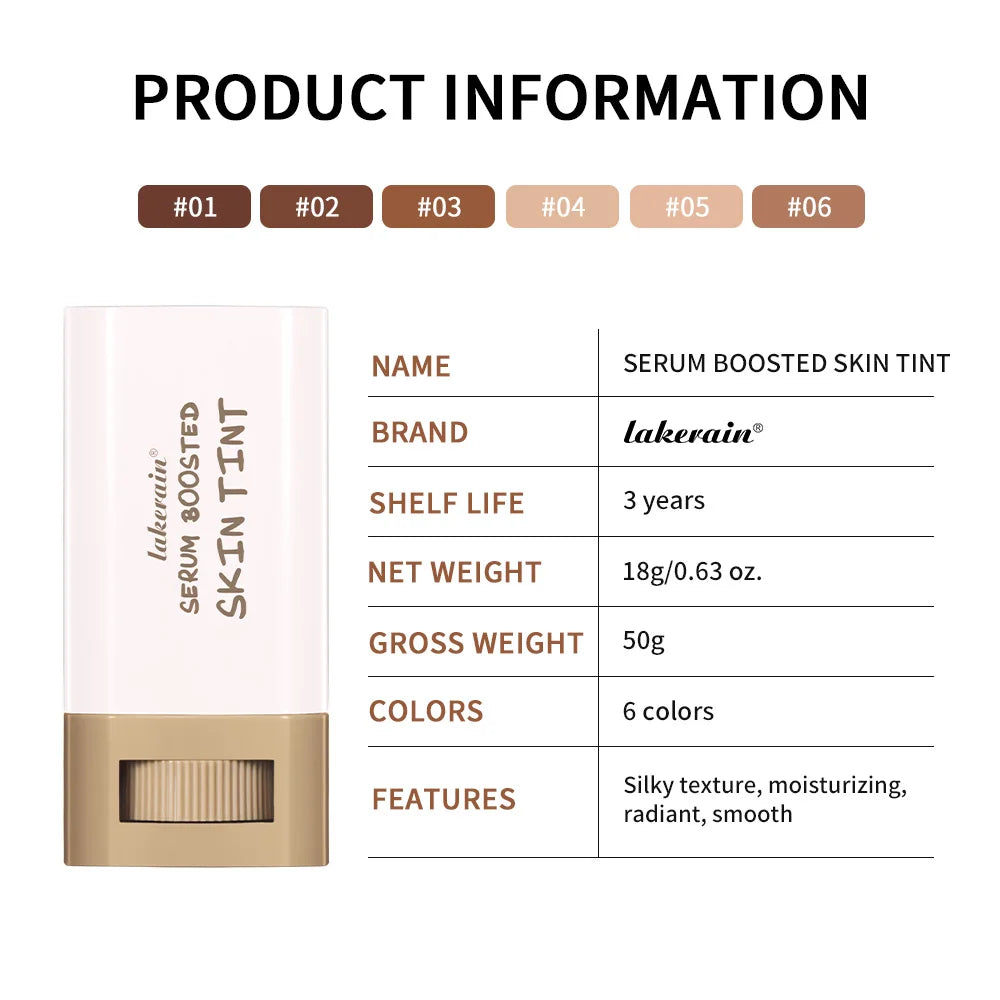 Lakerain Beauty Balm Serum, getönt, leicht, feuchtigkeitsspendend NOOR08
