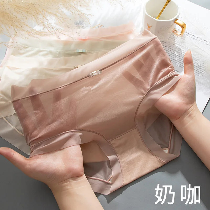Damen-Panties, nahtlos, Eisseide, schnelltrocknend, dünn NOOR08