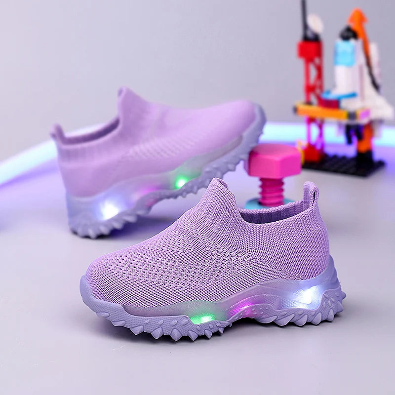 Leucht-Sneaker für Kinder | Atmungsaktive LED-Schuhe NOOR08
