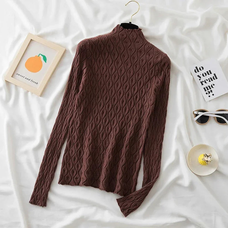 AOSSVIAO 2025: Warmer Rollkragenpullover für Damen NOOR08